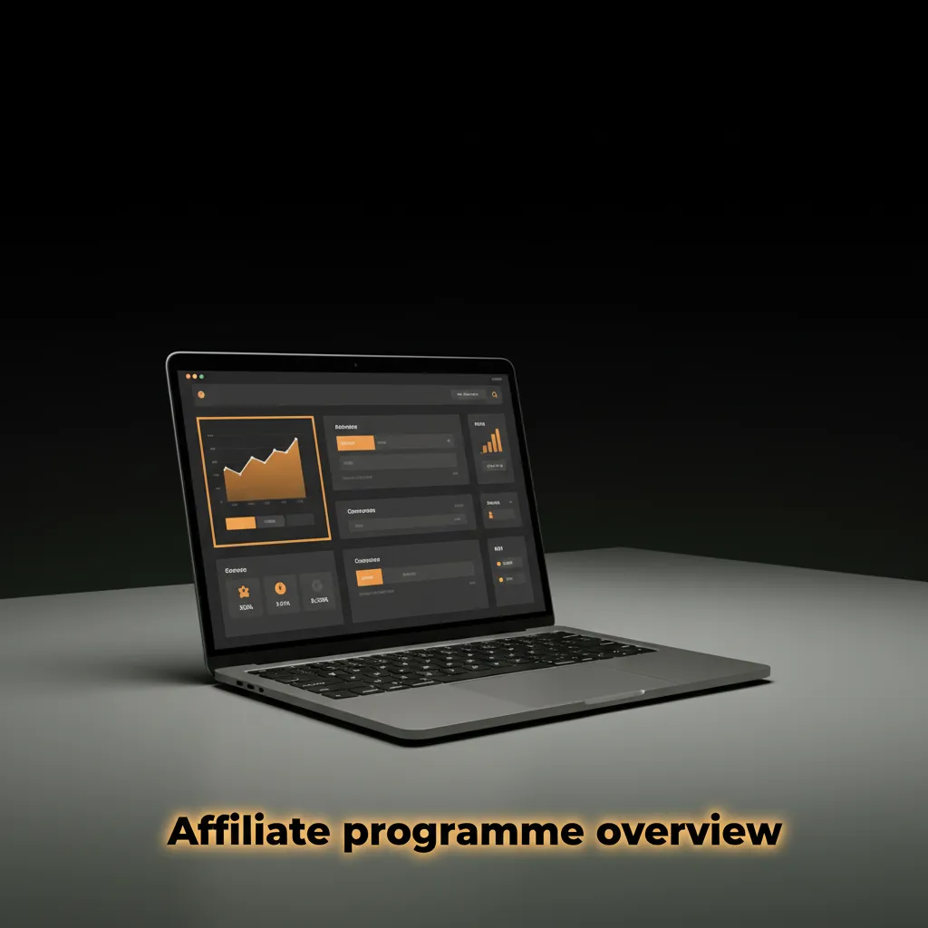 Affiliate programme overview: revenue share, timely reporting, tracking links, detailed stats, dedicated manager support.