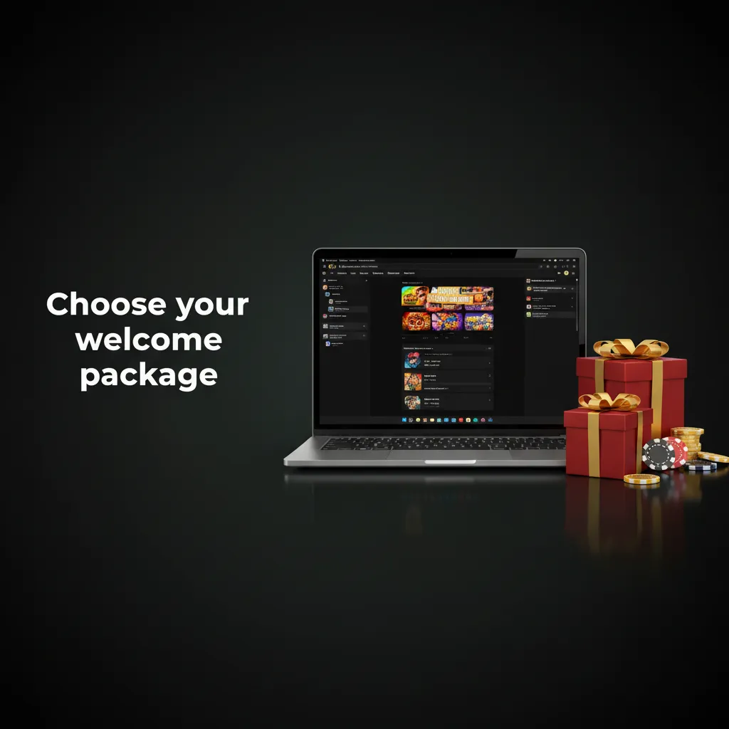 Choose your welcome package: A 175% €20, B 150% €100, C 125% €200; x40 bonus wagering, 7 days; slots + selected games.