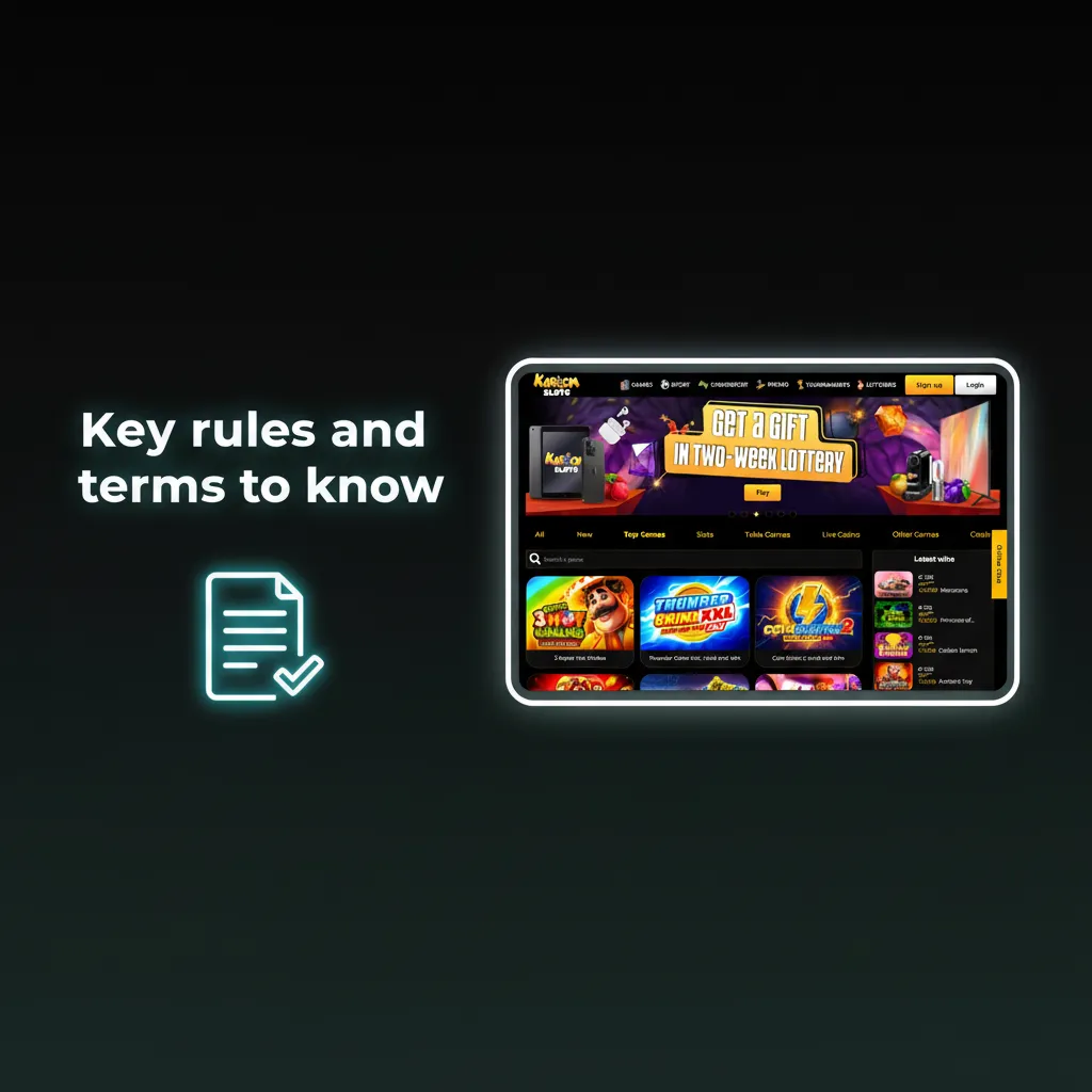 Key rules checklist: 18+, one account per person/device/household, KYC before cashout, 40x wagering, own payment methods