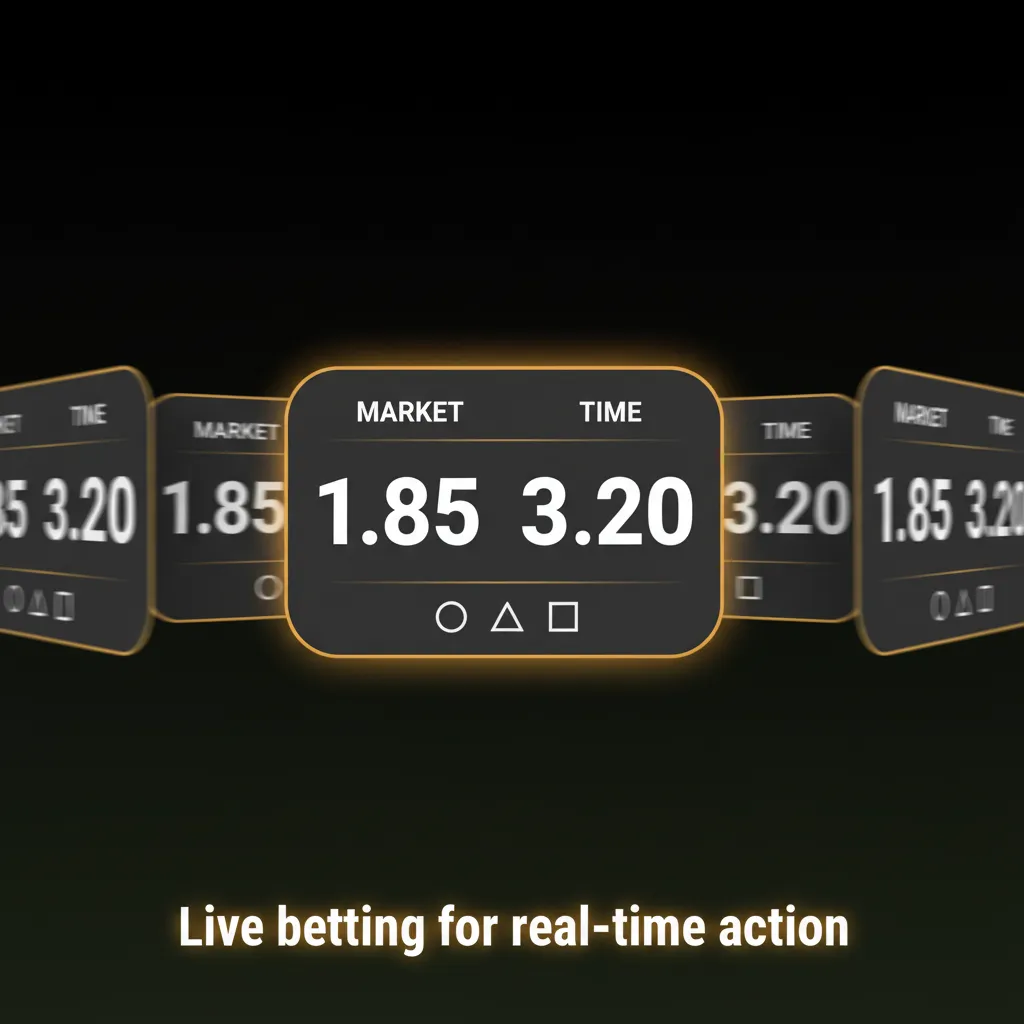Live betting interface with in-play markets, rapid odds, match tracker, live stats, Cash Out, and fast settlement