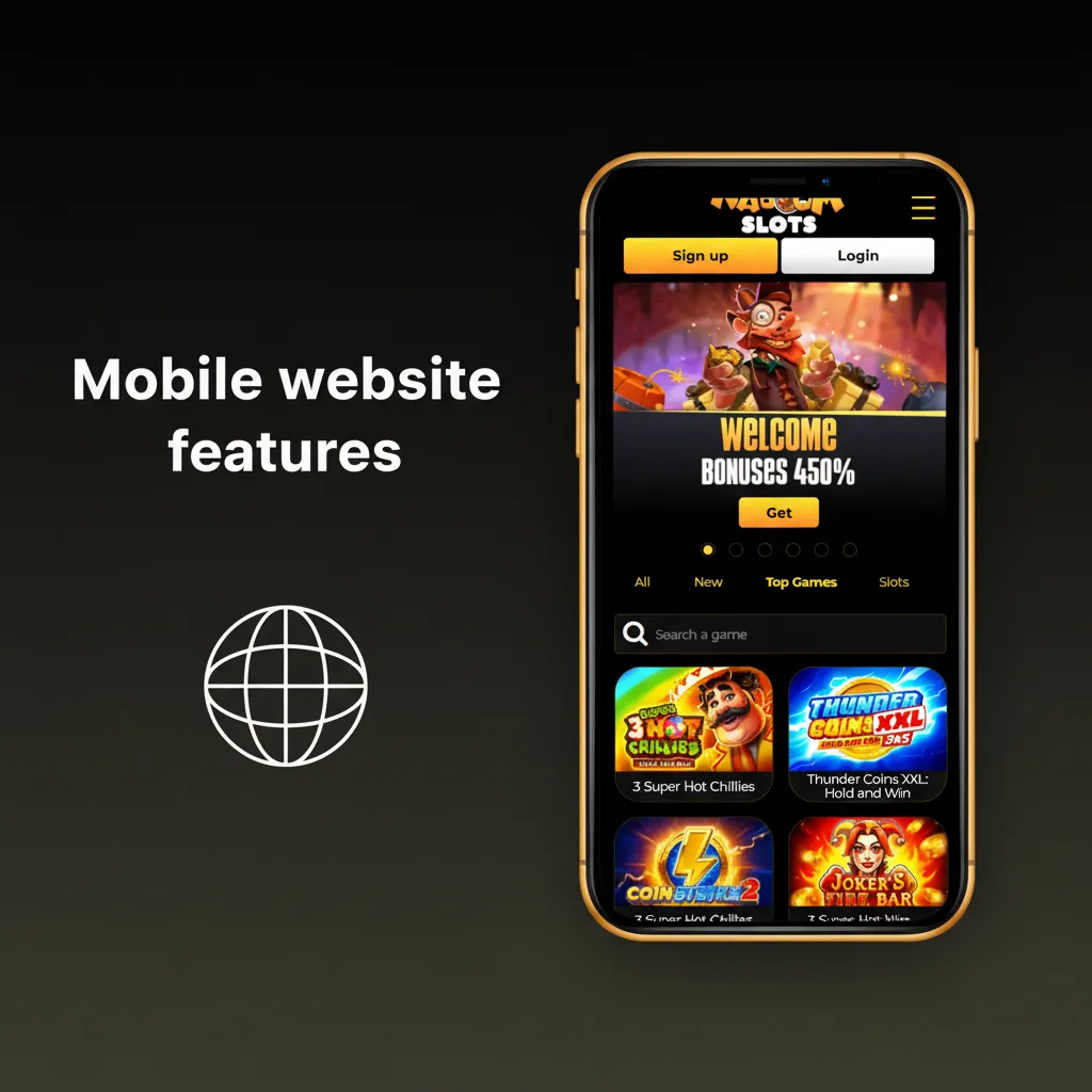 Mobile site features: fast, responsive, one-hand nav, sticky bet slip, full cashier, search, low-data mode, secure HTTPS.