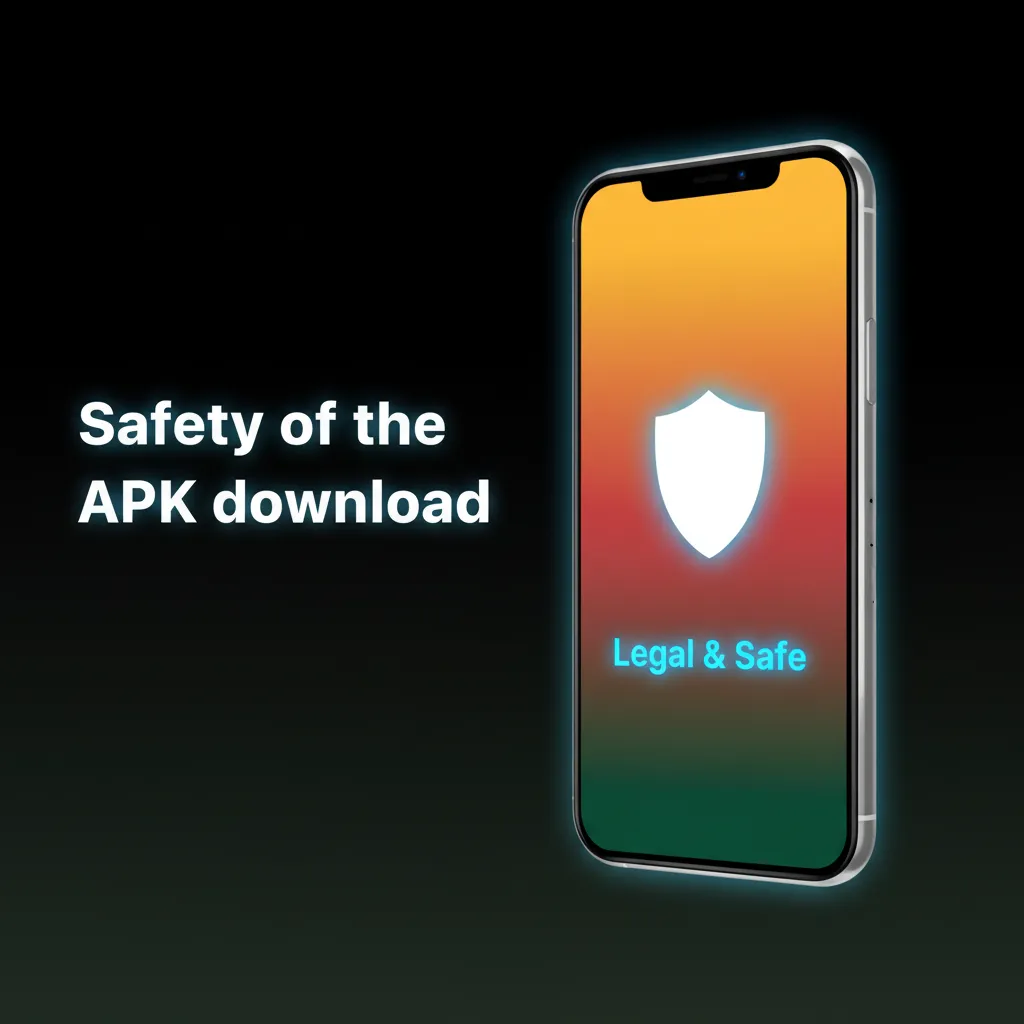 Smartphone with APK and padlock, SSL and licence badges, symbolizing secure, regulated sports betting and casino app.