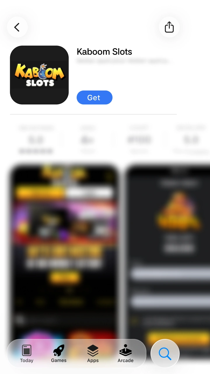 Download the official mobile app directly to your device to play Kaboom Slots.