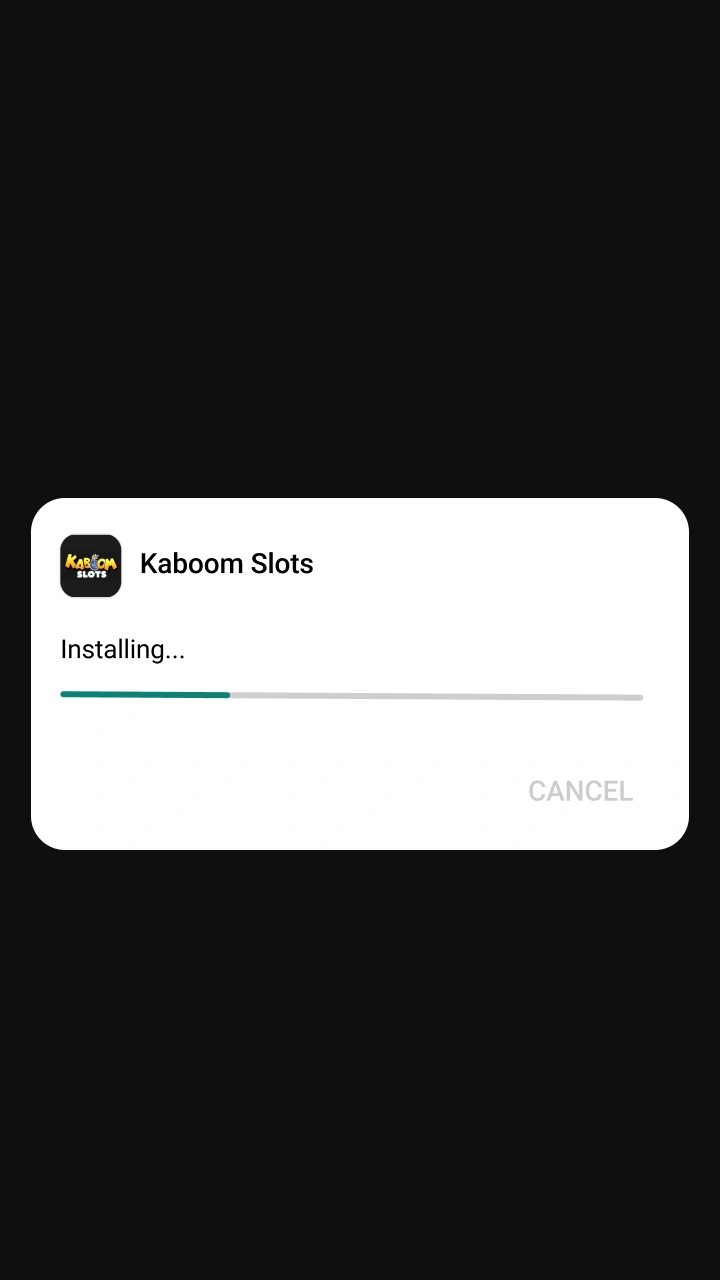 Complete the quick installation of the mobile app to start playing at Kaboom Slots.