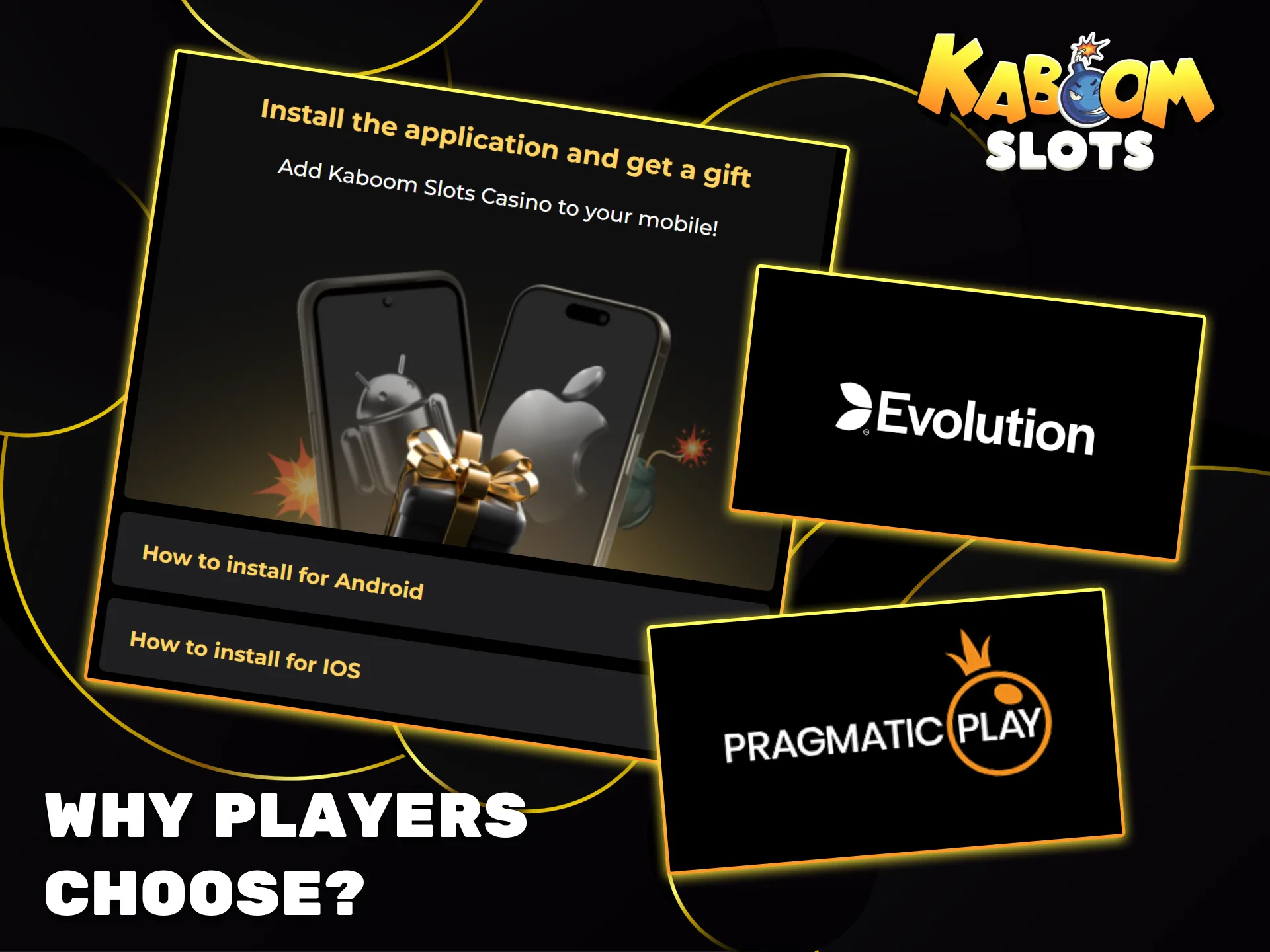 Find out why players choose Kaboom Slots.