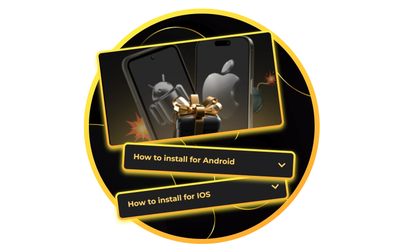 Easily download and install the Kaboom Slots mobile app on Android or iOS.