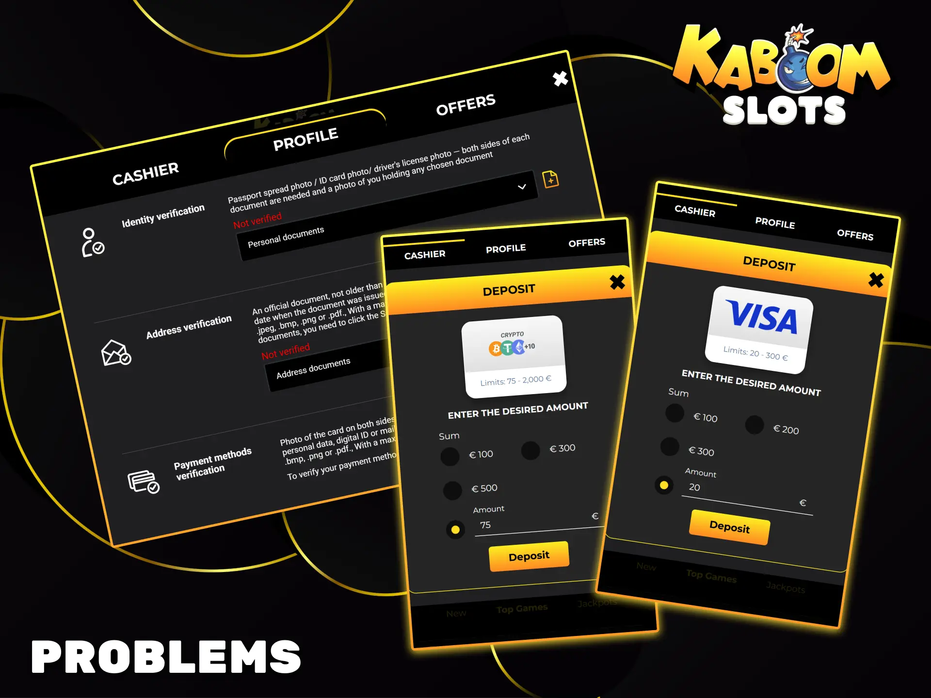 Find out how to resolve payment issues on Kaboom Slots.