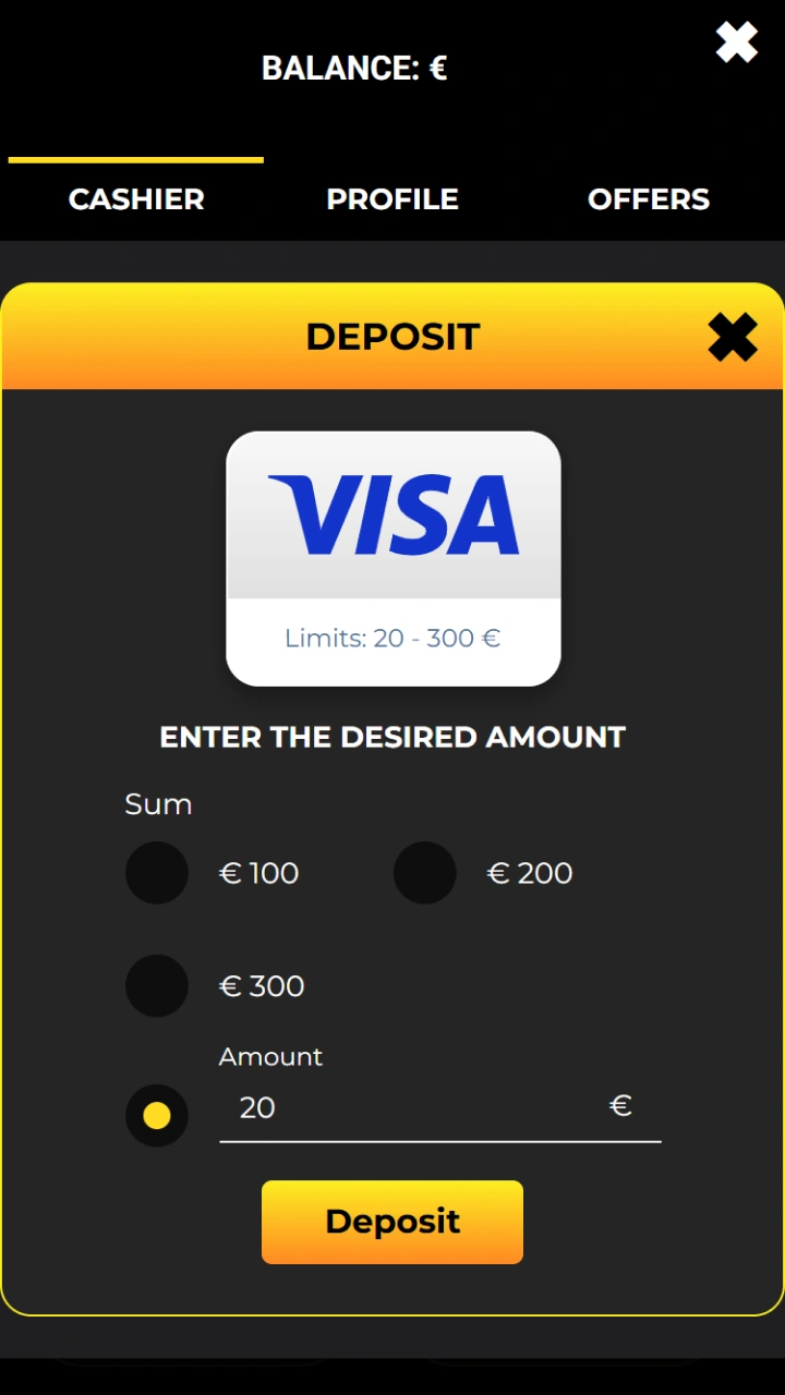 Make deposits quickly and securely using the reliable payment methods available at Kaboom Slots.