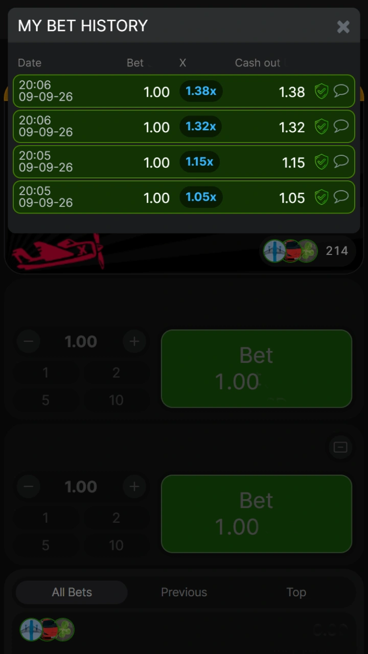 Track your betting history in real time at Kaboom Slots.