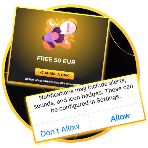 Enable smart notifications in the Kaboom Slots app so you don't miss out on great promotions and rewards.